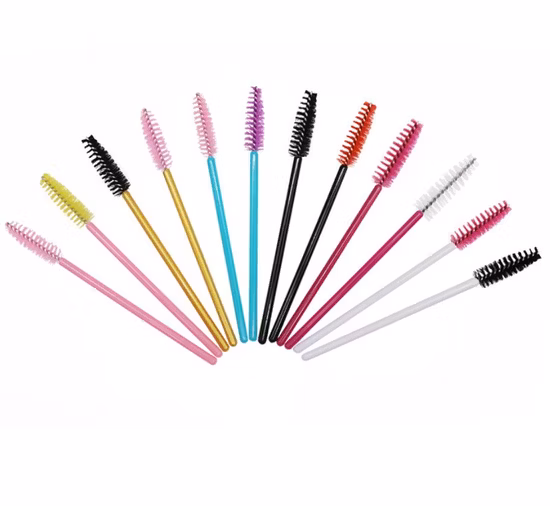 Disposable Plastic Handle Nylon Mascara Brush Eyelash Extension Micro Brush